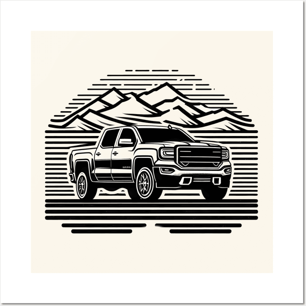 GMC Sierra Wall Art by TaevasDesign